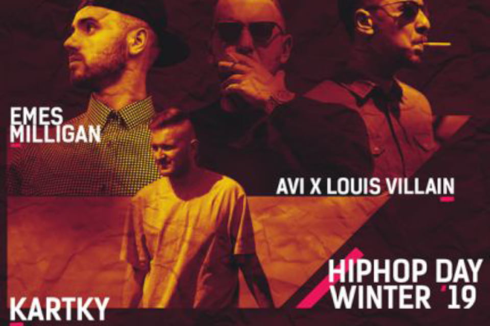 Kartky, Emes Milligan, AVI x Louis Villain - Hip Hop Day - Winter 2019 | koncert