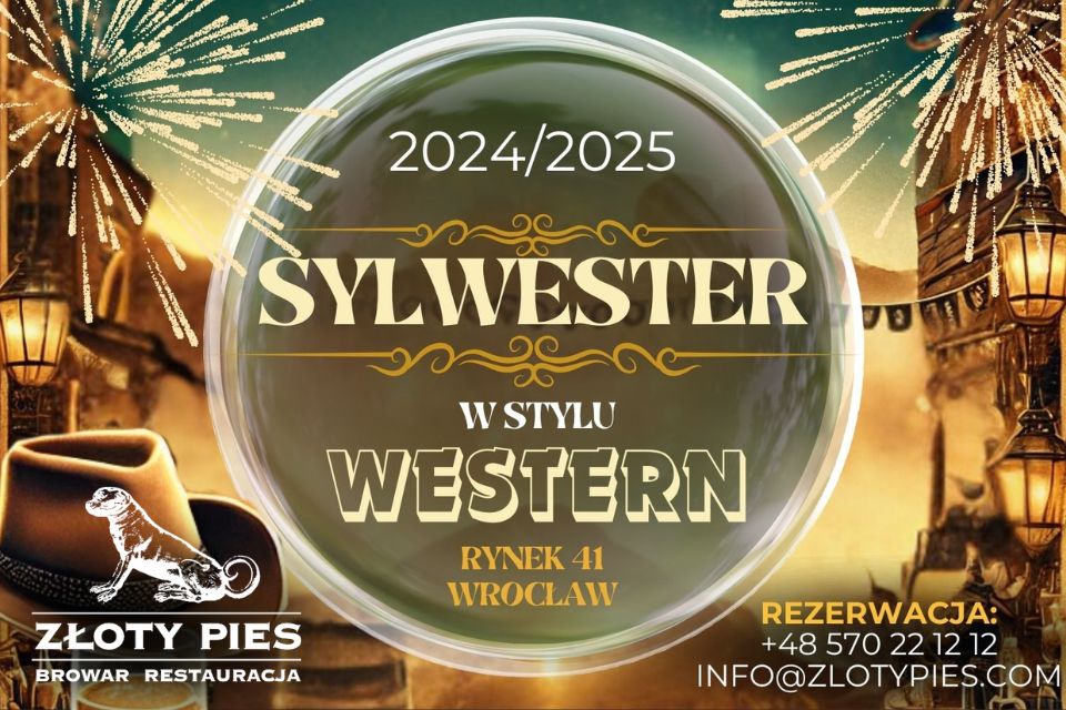Sylwester w Restauracja & Browar Złoty Pies | Sylwester 2024/2025 we Wrocławiu