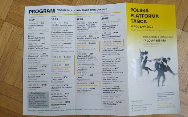 Wystartowała Polska Platforma Tańca Wrocław 2026